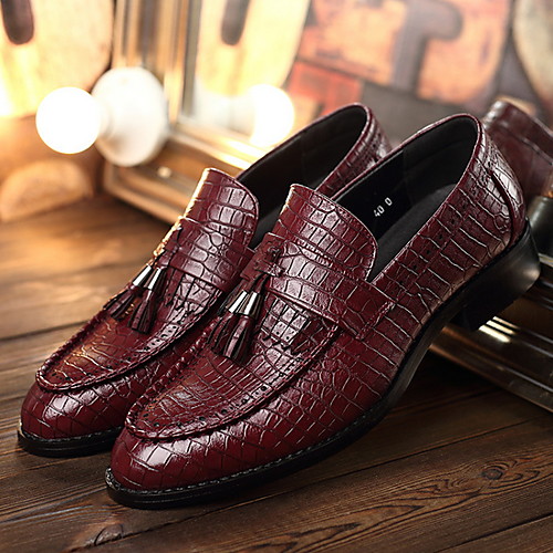 

Men's PU Spring & Summer Classic Loafers & Slip-Ons Black / Yellow / Red