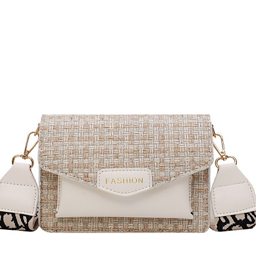 

Women's Zipper PU Crossbody Bag Solid Color Yellow / Blue / White