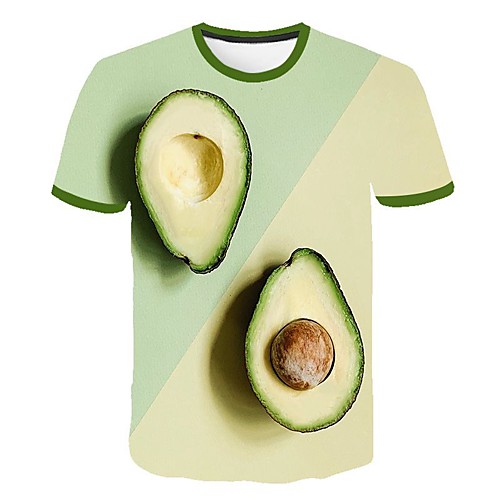 

Men's Daily T-shirt - 3D Print Light Green