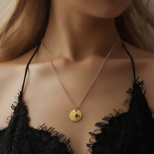 

Women's Necklace Friends European Romantic Casual / Sporty Sweet Chrome Gold 48 cm Necklace Jewelry 1pc For Street Festival