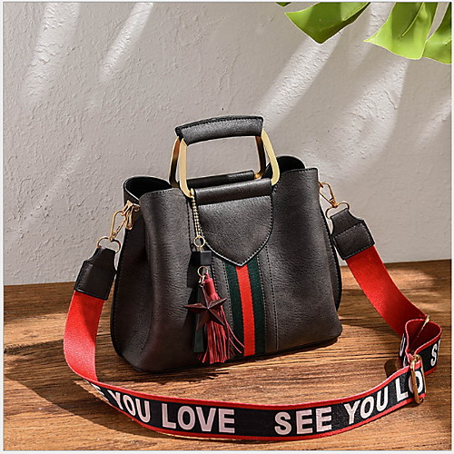 

Women's Polyester Crossbody Bag Solid Color Wine / Black / Gray