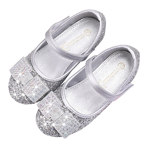 

Girls' Comfort / Flower Girl Shoes PU Sandals Little Kids(4-7ys) / Big Kids(7years ) Rhinestone / Sequin / Sparkling Glitter Silver / Blue Fall / Winter / Party & Evening