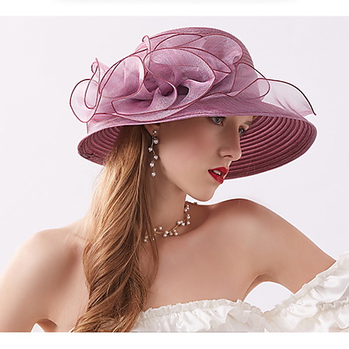 

Women's Basic Straw Sun Hat-Solid Colored Wine Purple Yellow