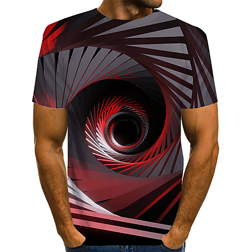 

Men's Daily Basic T-shirt - 3D Rainbow