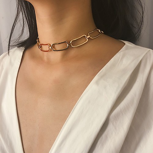 

Women's Necklace Friends European Romantic Casual / Sporty Sweet Chrome Gold Silver 35.5 cm Necklace Jewelry 1pc For Street Festival