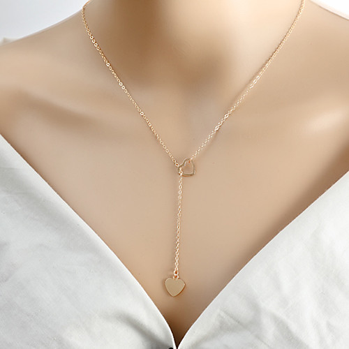 

Women's Pendant Necklace Necklace Friends European Romantic Casual / Sporty Sweet Chrome Gold Silver 48 cm Necklace Jewelry 1pc For Street Festival