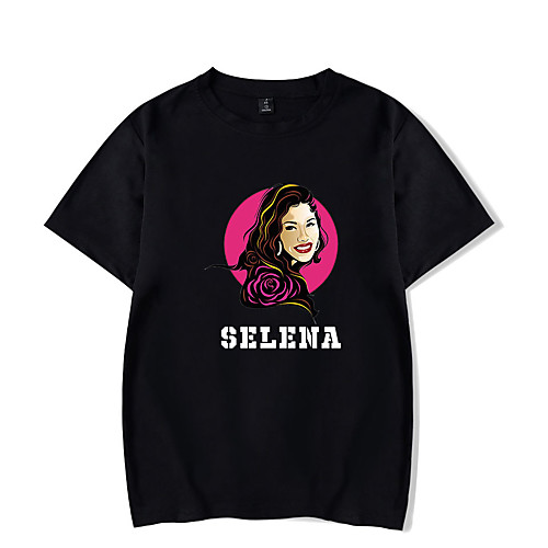 

Inspired by Cosplay Selena quintanilla Cosplay Costume T-shirt Pure Cotton Print Printing T-shirt For Men's / Women's