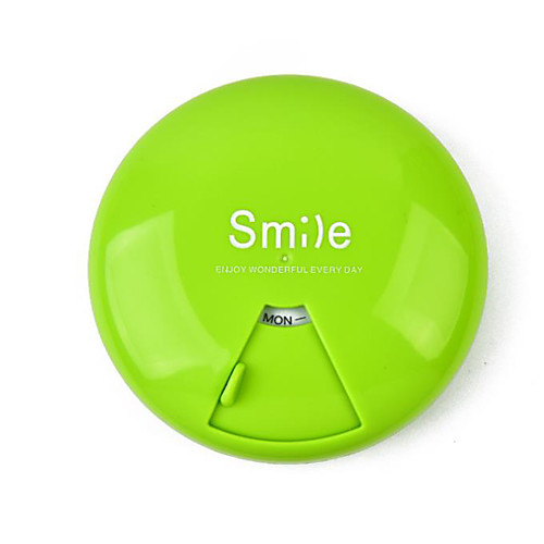

Medicine Storage Organization smile Collection plastic portable Square Flip-open Cover