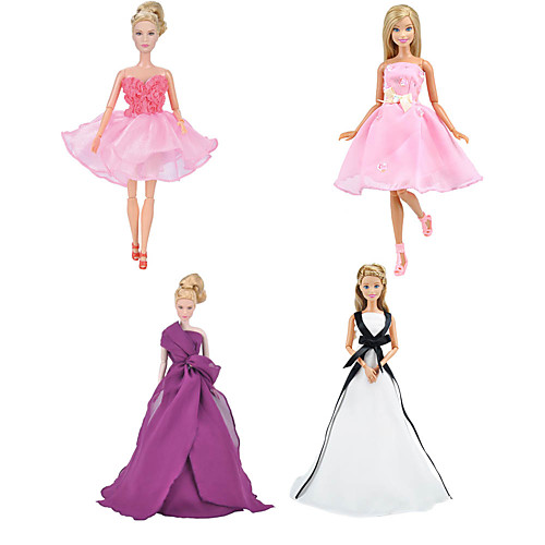 

Doll accessories Doll Clothes Doll Dress Simple Creative Kawaii Clothing Fabrics 1-4 pcs Children's All Toy Gift