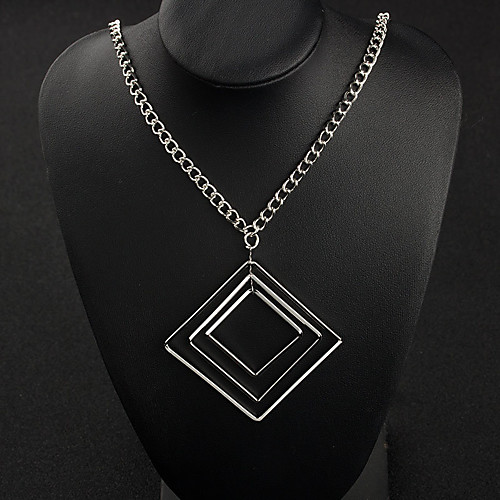 

Women's Necklace Friends European Romantic Casual / Sporty Sweet Chrome Silver 82 cm Necklace Jewelry 1pc For Street Festival