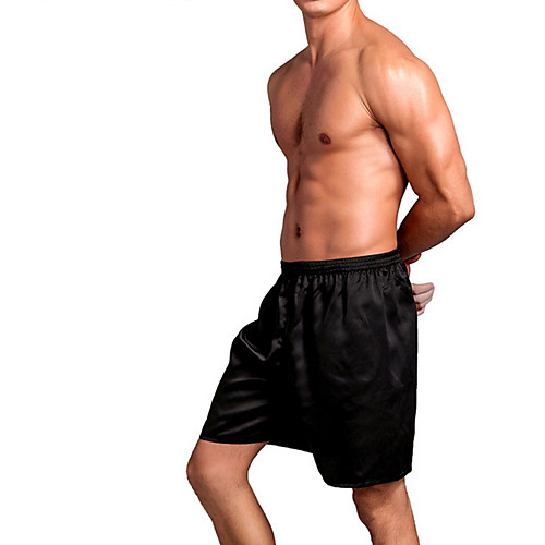 

Men's Basic Boxers Underwear Mid Waist Purple Royal Blue Black XXXL XXXXL XXXXXL