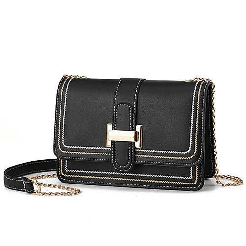 

Women's Polyester / PU Crossbody Bag Solid Color Dark Green / Brown / Black