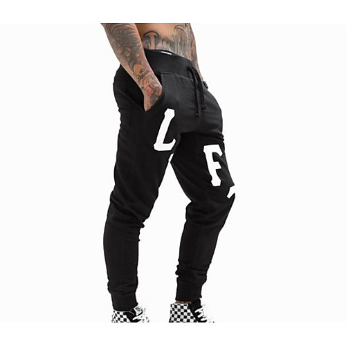 

Men's Basic Sweatpants Pants - Print Black US36 / UK36 / EU44 US38 / UK38 / EU46 US40 / UK40 / EU48
