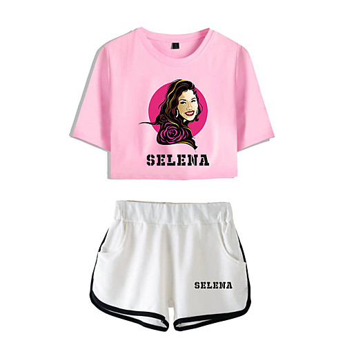 

Inspired by Cosplay Selena quintanilla Pants Cosplay Costume Pure Cotton Print 2-Piece Printing Shorts For Men's / Women's / Hoodie / Hoodie