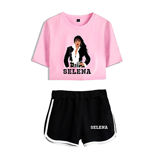 

Inspired by Cosplay Selena quintanilla Pants Cosplay Costume Pure Cotton Print 2-Piece Printing Shorts For Men's / Women's / Hoodie / Hoodie