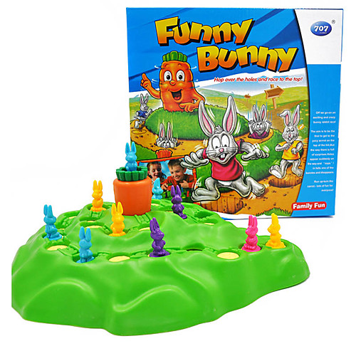 

Board Game Funny Bunny Decompression Toys Family Interaction 2 Players Plastic Kid's Adults' Toy Gift 1 pcs