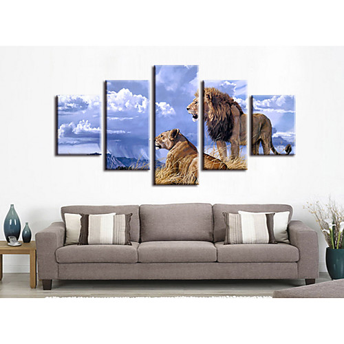 

5 Pieces Printing Decorative Painting Oil Painting Home Decorative Wall Art Picture Paint on Canvas Prints Animals Nature