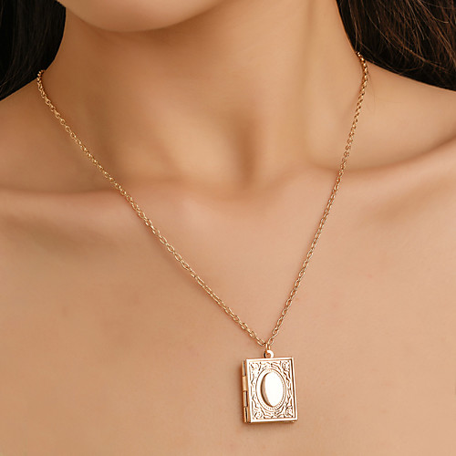 

Women's Pendant Necklace Necklace Friends European Romantic Casual / Sporty Sweet Chrome Black Gold Silver Red 55 cm Necklace Jewelry 1pc For Street Festival