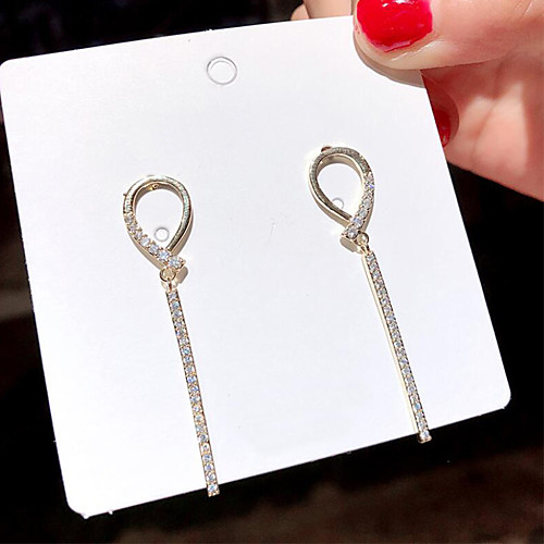 

Women's Drop Earrings Earrings Classic Fashion Elegant Trendy Romantic Fashion Cute Imitation Diamond Earrings Jewelry Gold / Silver For Party Evening Engagement Prom Birthday Beach 1 Pair