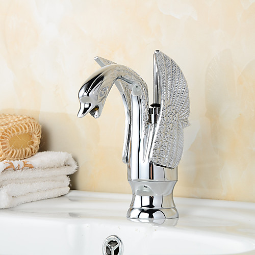 

Bathroom Sink Faucet - Standard Chrome Centerset Single Handle One HoleBath Taps