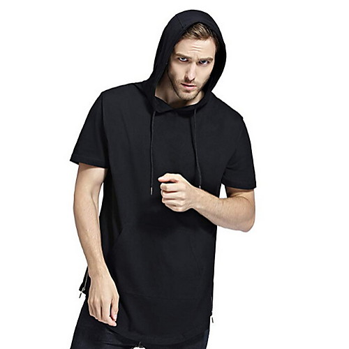 

Men's Casual Hoodie - Solid Colored Hooded Green US32 / UK32 / EU40