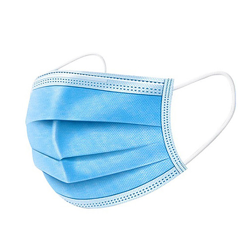 

100 pcs Personal Protective Equipment Face Mask Breathable Dust Proof Waterproof Disposable Protection Nonwoven Fabric Nonwoven Melt Blown Fabric Filter CE Certified Certification High Quality Blue