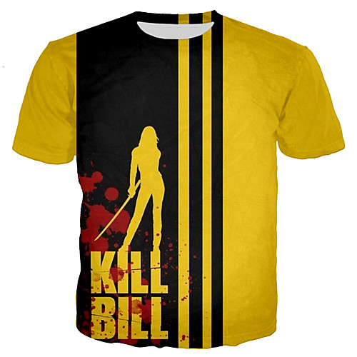 

Inspired by Kill Bill Cosplay Cosplay Costume T-shirt Pure Cotton Print Printing T-shirt For Men's / Women's