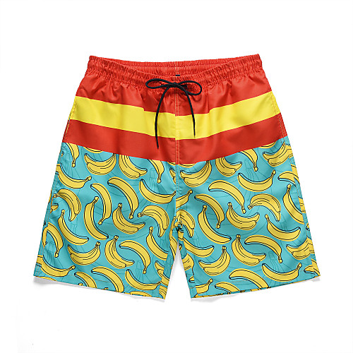 

Men's Basic / Street chic Shorts Pants - Multi Color / Tropical / Fruit Print Yellow US36 / UK36 / EU44 US38 / UK38 / EU46 US40 / UK40 / EU48