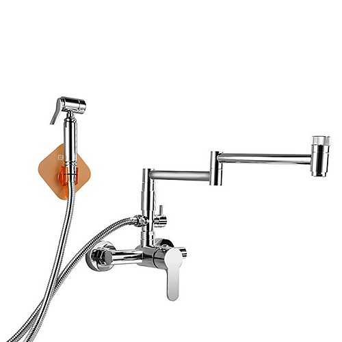 

Kitchen faucet - Two Handles Two Holes Electroplated Pot Filler Contemporary Kitchen Taps