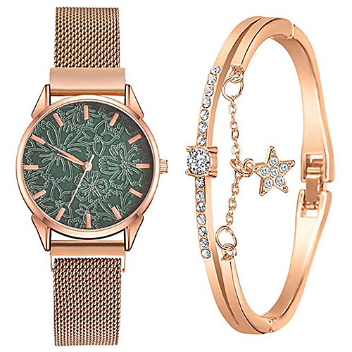 

Women's Steel Band Watches New Arrival Fashion Black Blue Red Stainless Steel Chinese Quartz Rose Gold Blushing Pink Red Chronograph Cute New Design 2 Piece Analog One Year Battery Life