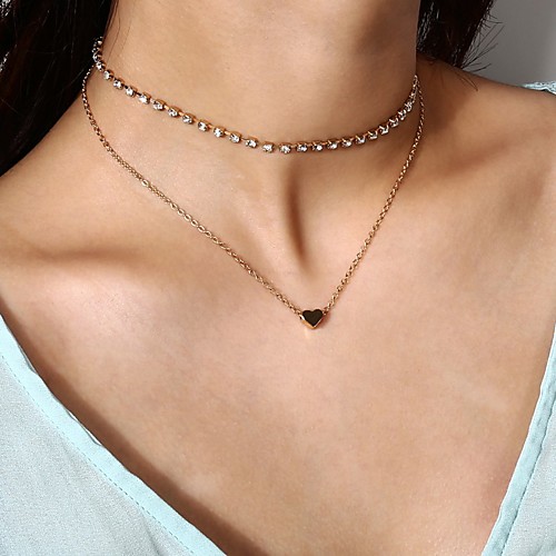 

Women's Necklace Friends European Romantic Casual / Sporty Sweet Chrome Gold 35 cm Necklace Jewelry 1pc For Street Festival