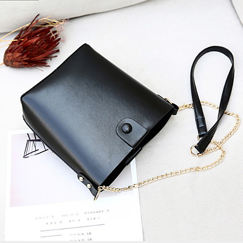 

Women's PU Crossbody Bag Solid Color Black / Wine / Yellow