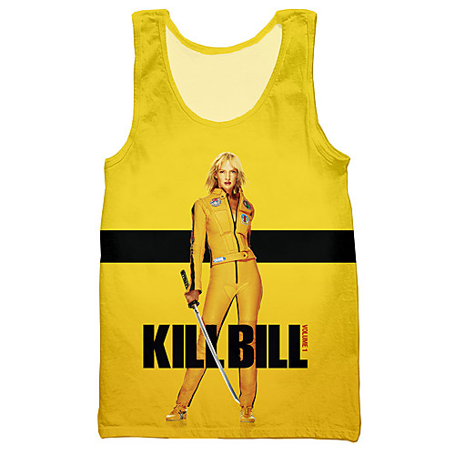 

Inspired by Kill Bill Cosplay Cosplay Costume Pure Cotton Print Printing Vest For Men's / Women's