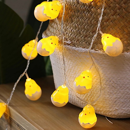 

3m String Lights 20 LEDs 1pc Warm White Easter Day Easter Egg 3 V