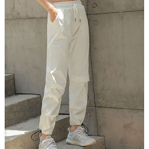 

Women's Basic Chinos Pants - Print White Black S M L