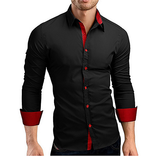 

Men's Daily Shirt - Color Block Black