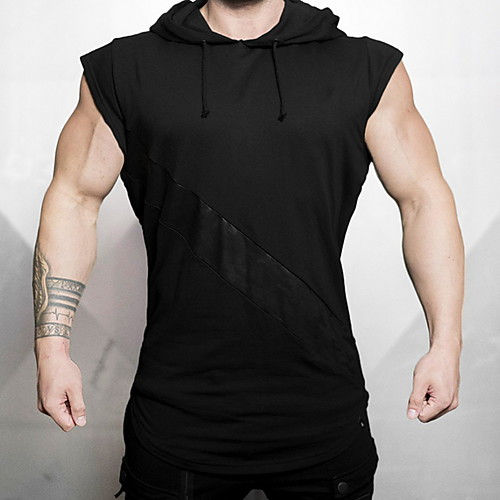 

Men's Casual Hoodie - Letter Hooded Red US32 / UK32 / EU40