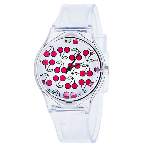 

Women's Quartz Watches New Arrival Fashion White Rubber Chinese Quartz White Red Green Chronograph Cute New Design 1 pc Analog One Year Battery Life