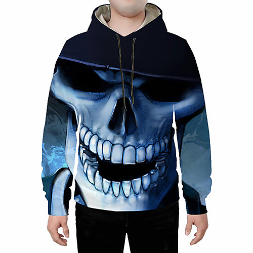 

Men's Casual / Basic Hoodie - Print / 3D Black US32 / UK32 / EU40