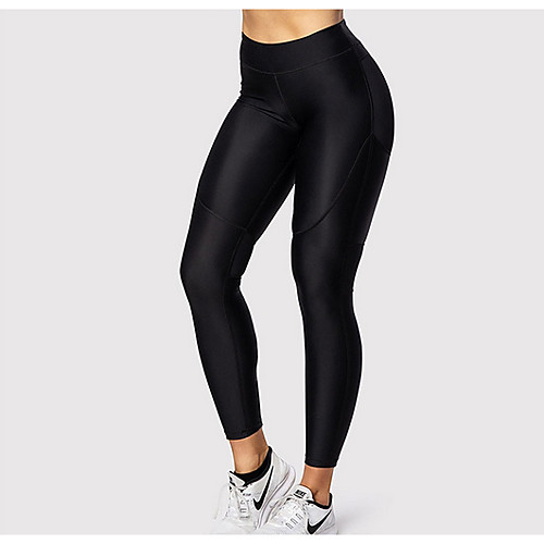 

Women's Basic Legging - Solid Colored, Print Mid Waist Wine Blue Black S M L