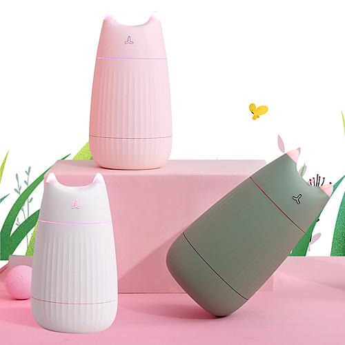 

USB Air Humidifier Cute Cat Desktop Diffuser 200ML Car Air Freshener Purifier Mini Portable Diffuser With LED Lights For Home