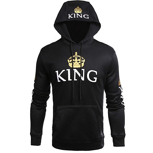 

Men's Casual Hoodie - Letter Black US32 / UK32 / EU40
