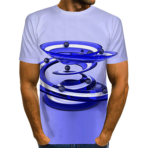 

Men's Daily Basic T-shirt - 3D Rainbow