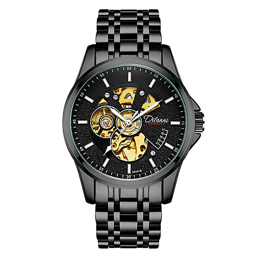 

Men's Steel Band Watches Quartz Formal Style Stylish Stainless Steel Black / White / Blue 30 m Water Resistant / Waterproof New Design Shock Resistant Analog Luxury Fashion - BlackGloden