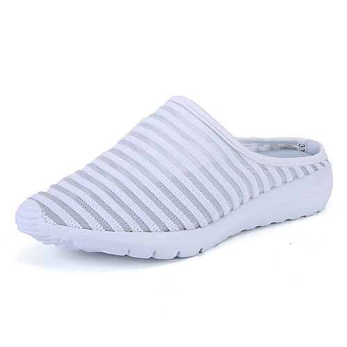 

Women's Loafers & Slip-Ons Low Heel Round Toe Tissage Volant Sporty / Casual Walking Shoes Summer Purple / Pink / Green