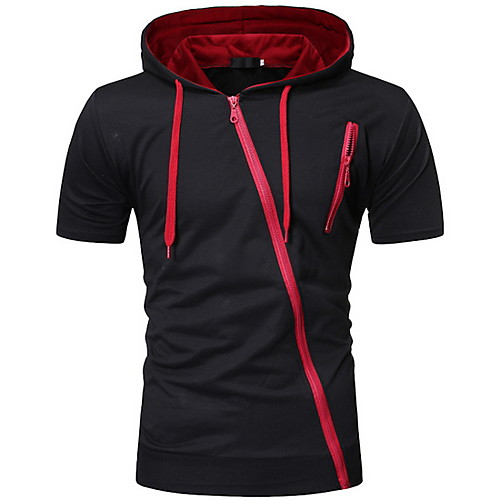 

Men's Casual Hoodie - Solid Colored Hooded White US32 / UK32 / EU40