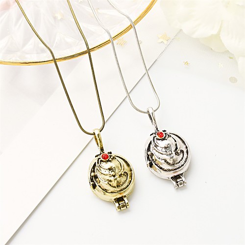 

Women's Pendant Necklace Necklace Friends European Romantic Casual / Sporty Sweet Chrome Gold Silver 50 cm Necklace Jewelry 1pc For Street Festival