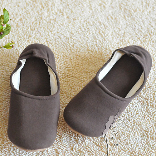 

Women's Slippers & Flip-Flops Flat Heel Round Toe PU Spring & Summer Camel