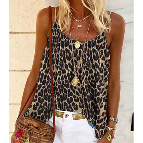 

Women's Daily Tank Top - Leopard Fuchsia