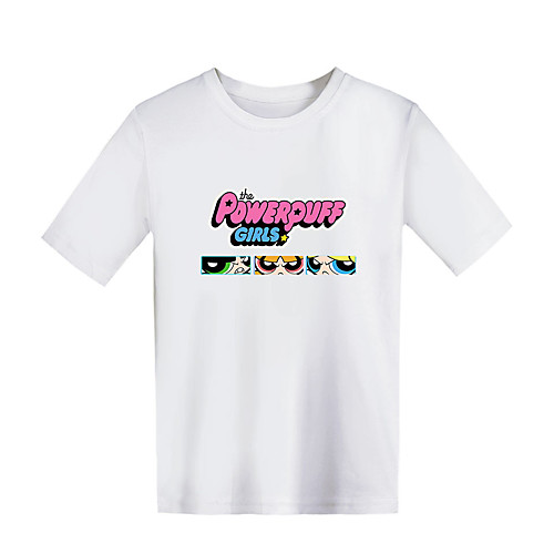 

Inspired by Powerpuff Girls Cosplay Cosplay Costume T-shirt Pure Cotton Print Printing T-shirt For Boys'